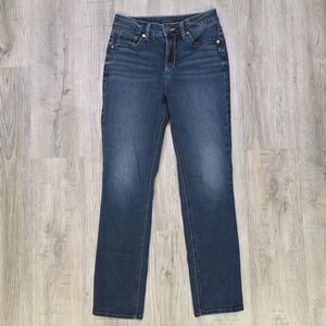 Silver Jeans Co. Avery Straight Leg Jeans Dark Wash W28 Excellent Condition